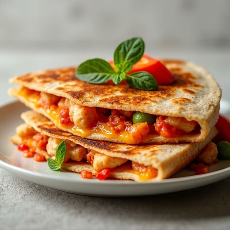 Crispy BBQ Chicken Quesadilla