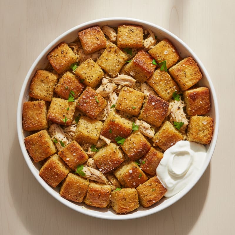 Garlic Herb Sourdough Pull-Apart Bread