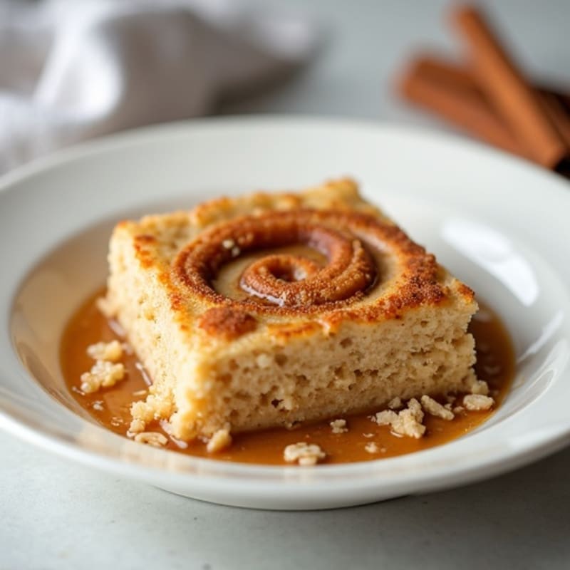 Creamy Protein Baked Oats with Cinnamon Swirl