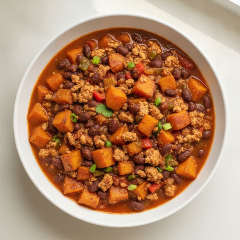 Sweet Potato and Black Bean Chili