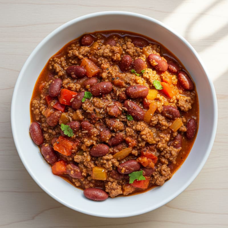 Smoky Beef Mince and Bean Chili
