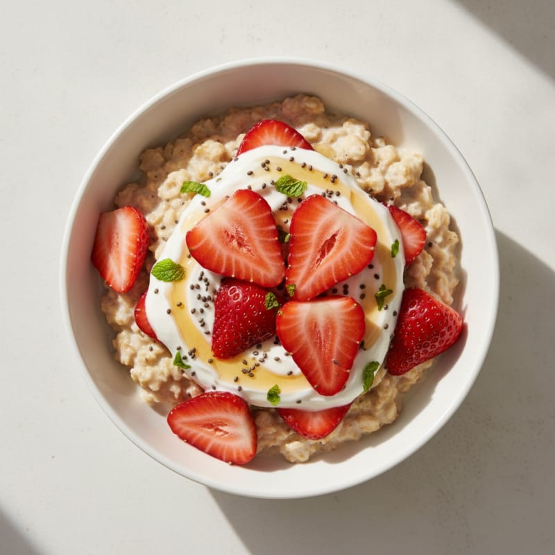 Strawberry Shortcake Overnight Oats