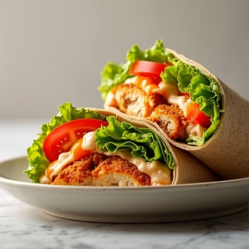 Crispy Buffalo Ranch Chicken Wrap