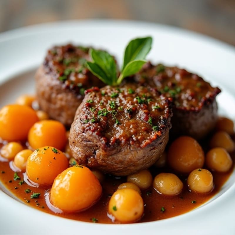 Tender Spiced Lamb with Apricots and Chickpeas