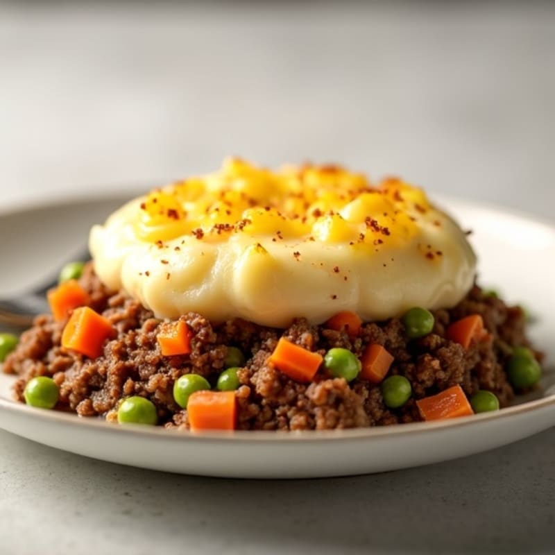 Hearty Lean Ground Beef Shepherd's Pie with Creamy Potato Topping