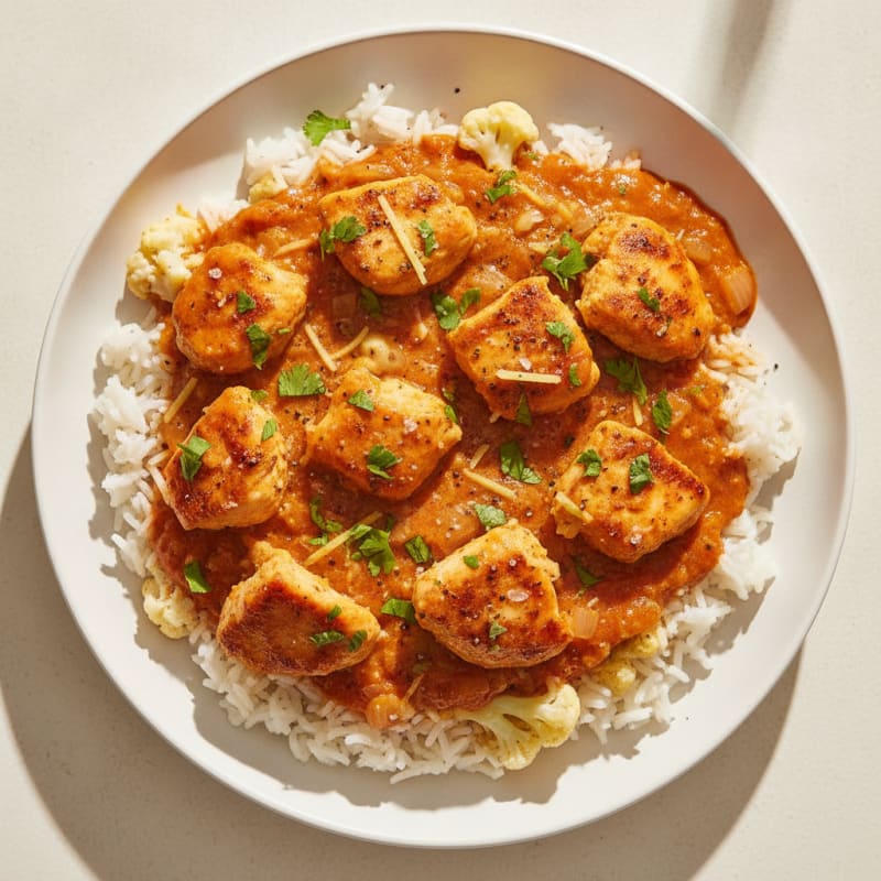 Indian Spiced Chicken with Tomato Cream Sauce