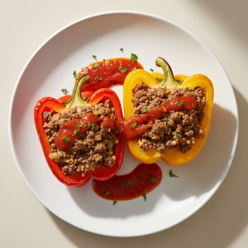 Ground Beef Stuffed Bell Peppers