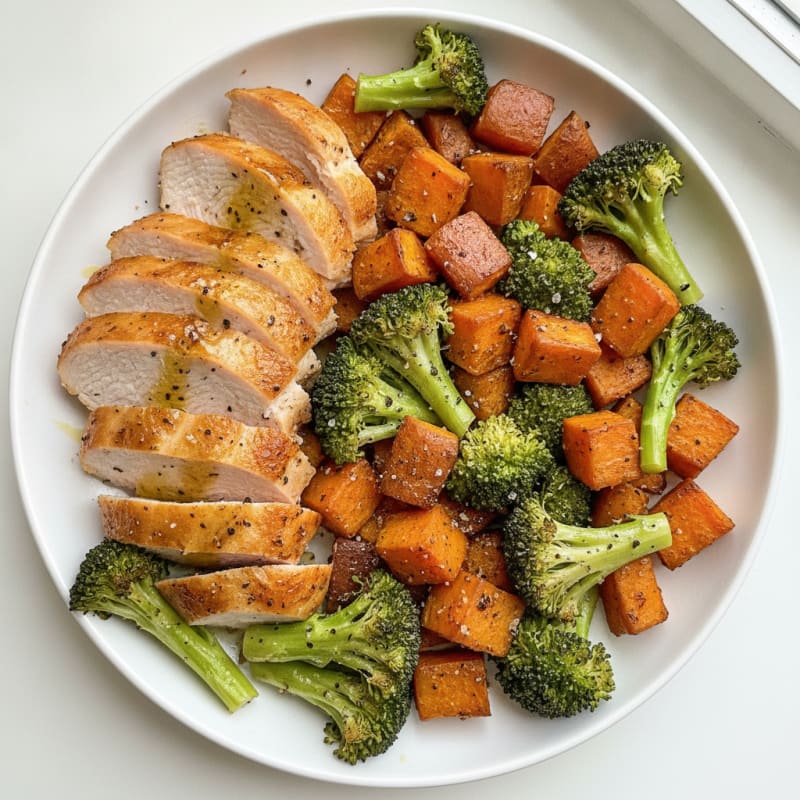 Mesquite Smoked Turkey with Roasted Sweet Potatoes