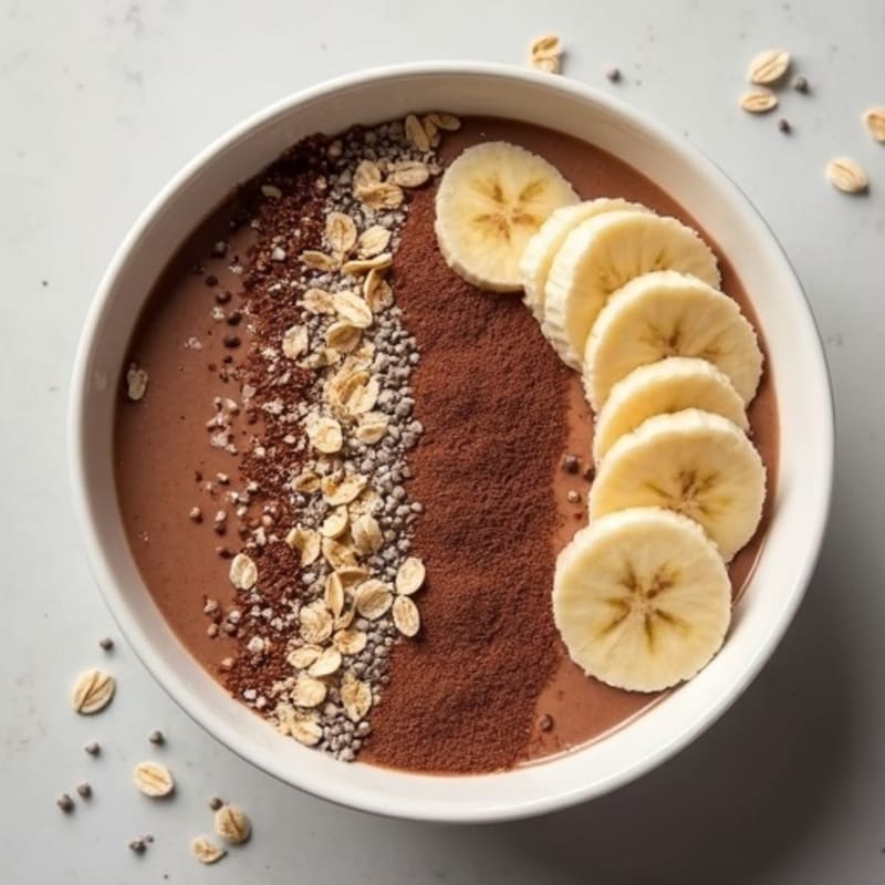Creamy Chocolate Protein Smoothie Bowl