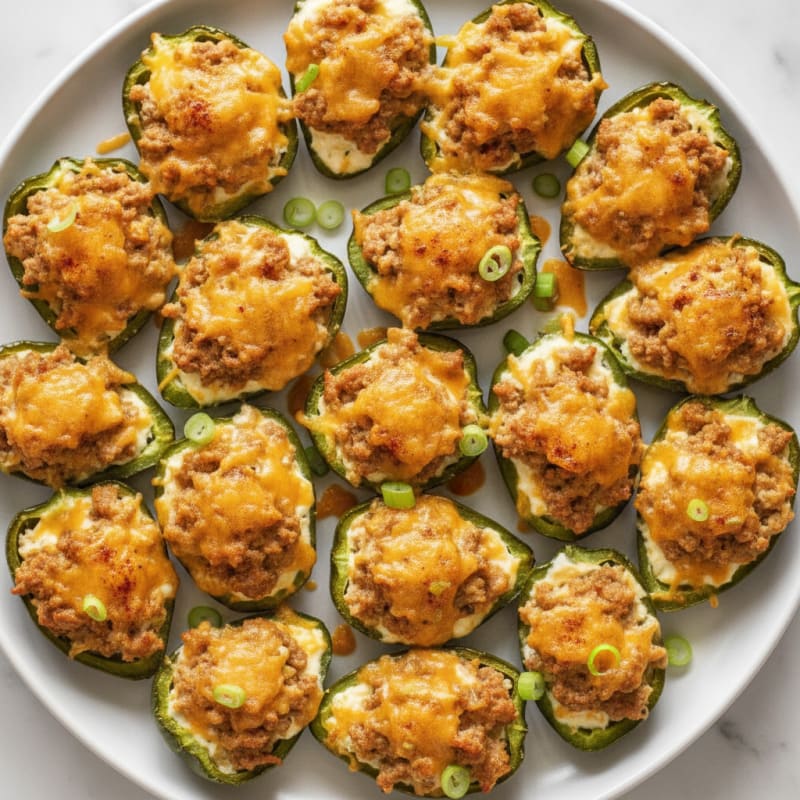 Baked Jalapeño Poppers with Cream Cheese