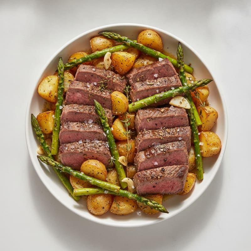 Garlic Herb Steak and Potato Roast