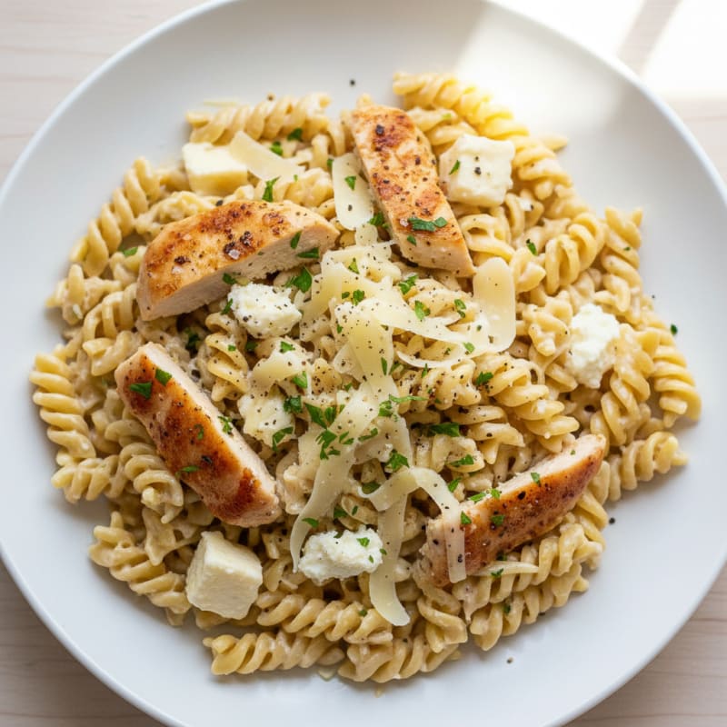 Creamy Four Cheese Pasta Sauce with Chicken