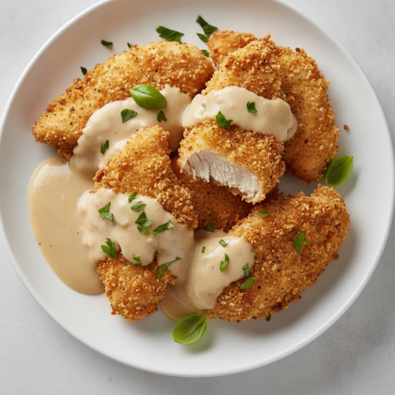 Buttermilk Fried Chicken with Creamy Gravy