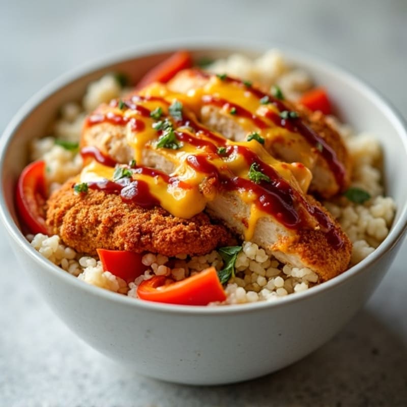 Crispy BBQ Ranch Chicken Pizza Bowl