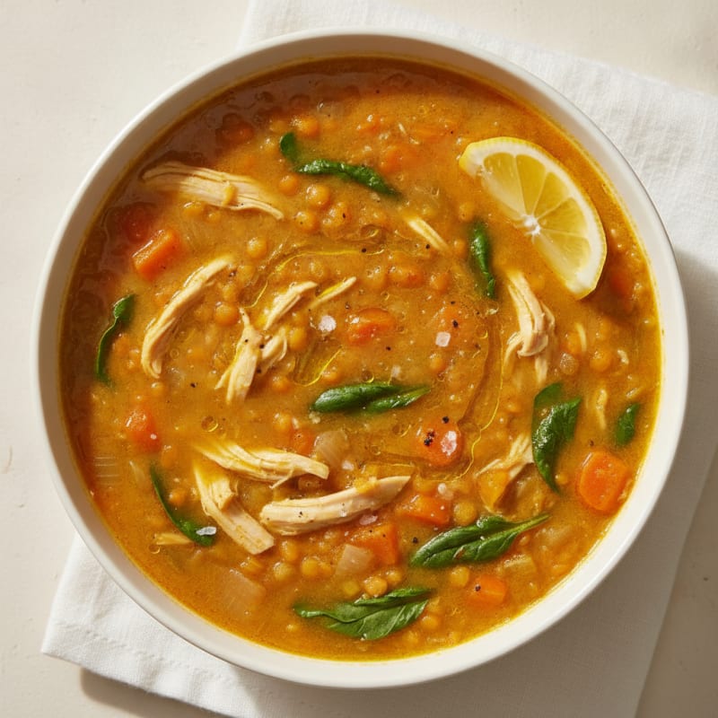 Vibrant Lentil and Vegetable Protein Soup