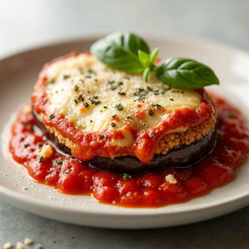 Crispy Baked Eggplant Parmesan