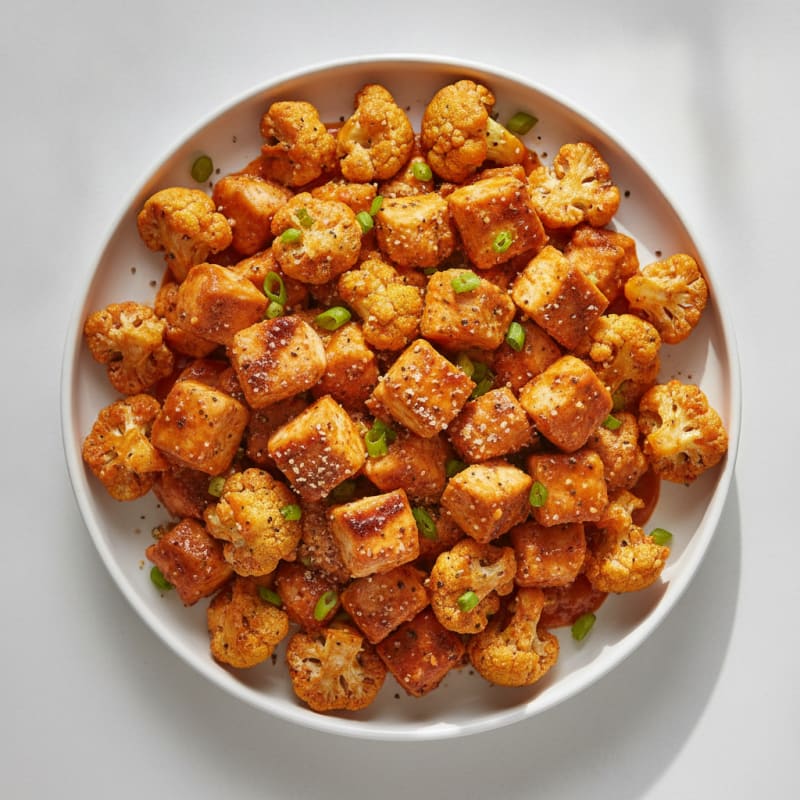 Buffalo Cauliflower & Chicken Bites