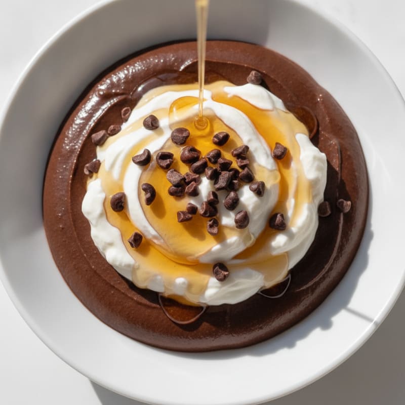 Silky Chocolate Protein Pudding with Greek Yogurt