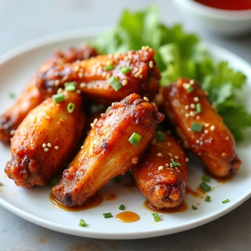 Crispy Baked Honey Garlic Chicken Wings