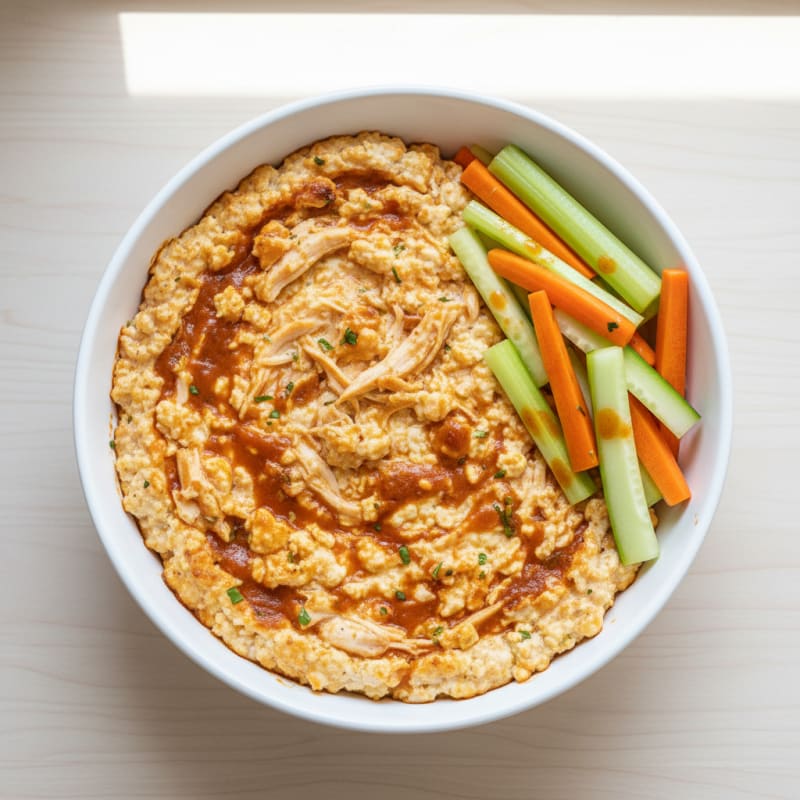 Buffalo Cottage Cheese Dip