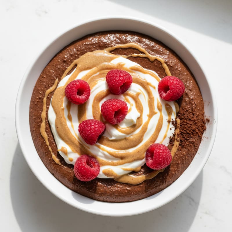 Silky Chocolate Protein Pudding with Greek Yogurt
