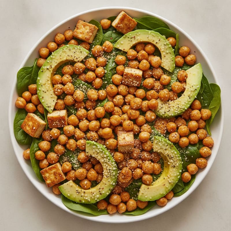 Roasted Chickpea and Avocado Salad