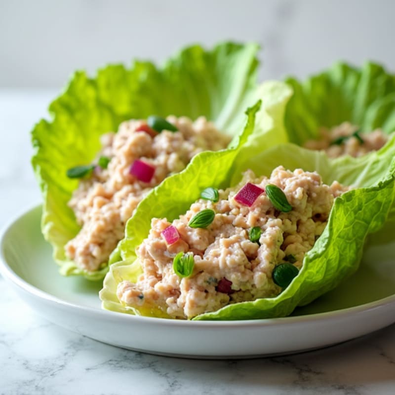 Tuna Salad Lettuce Wraps