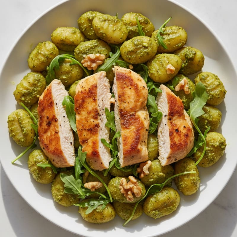 Gnocchi with Arugula Pesto