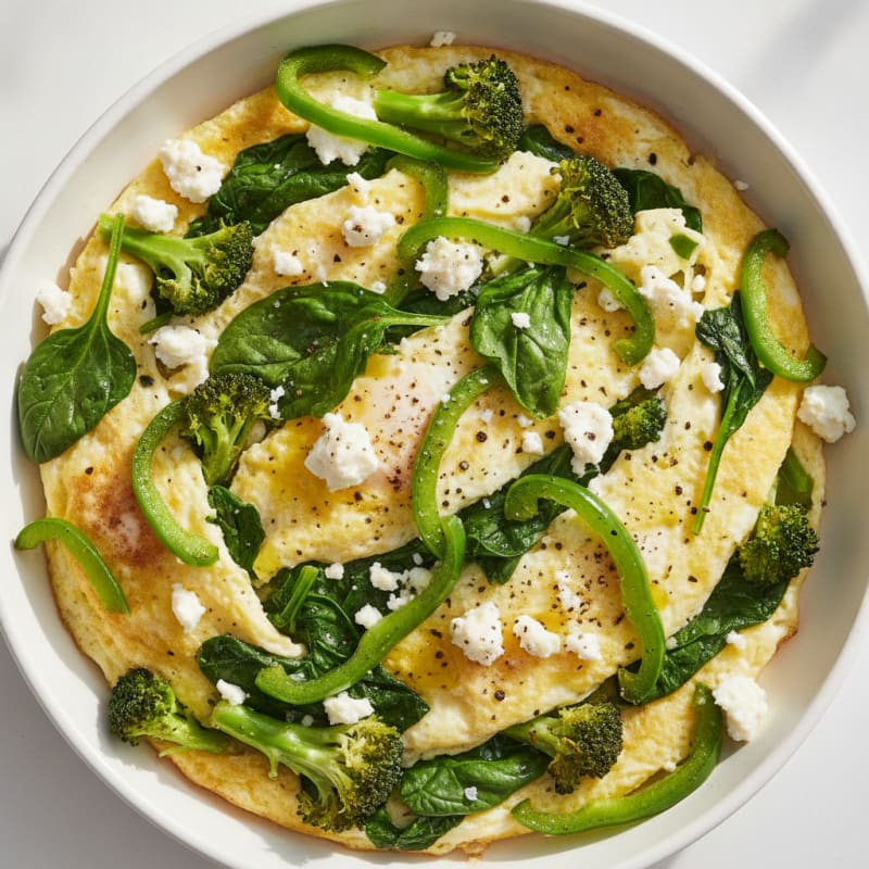Broccoli and Spinach Egg White Skillet