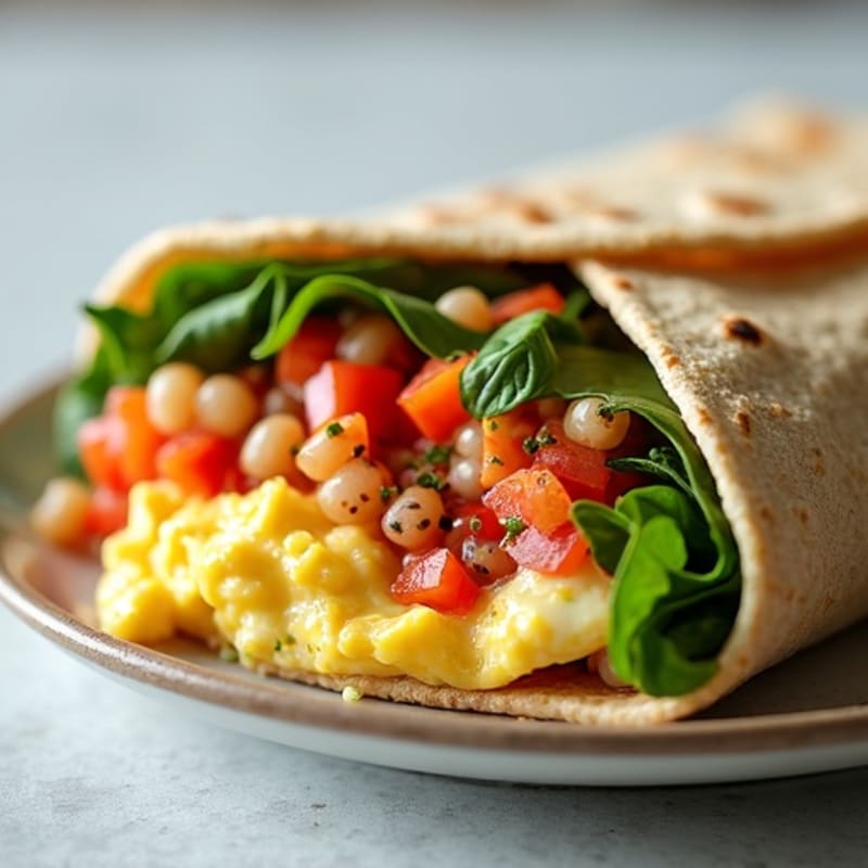 Protein-Packed Egg White Breakfast Burrito