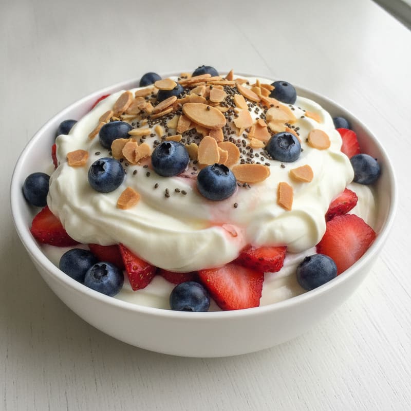Creamy Greek Yogurt Protein Parfait with Mixed Berries