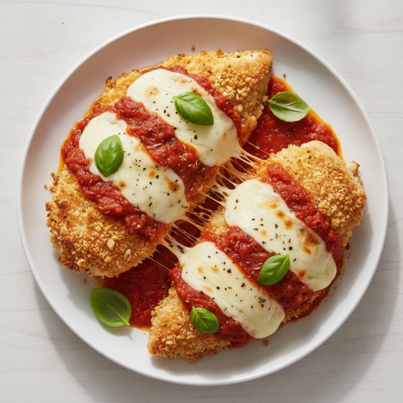 Baked Chicken Parmesan with Marinara