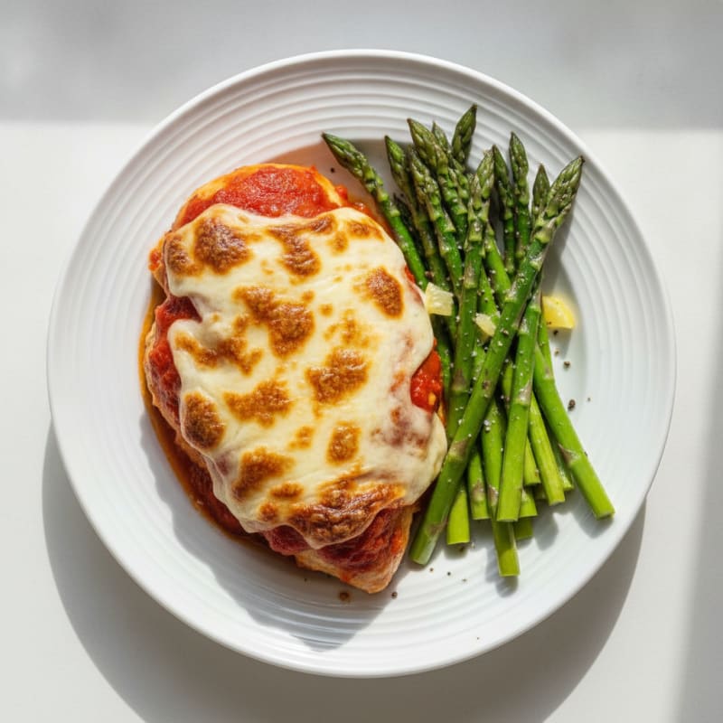 Baked Chicken with Melted Provolone