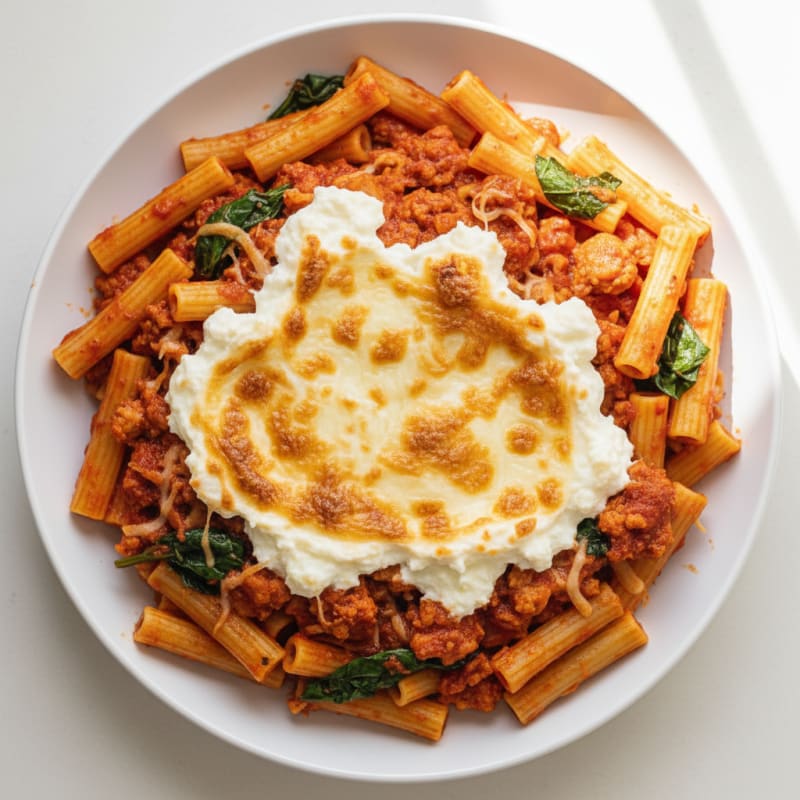 Classic Baked Ziti with Ricotta