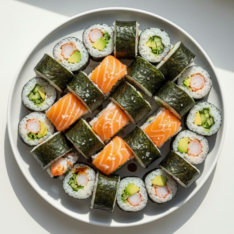 Assorted Fresh Sushi Rolls