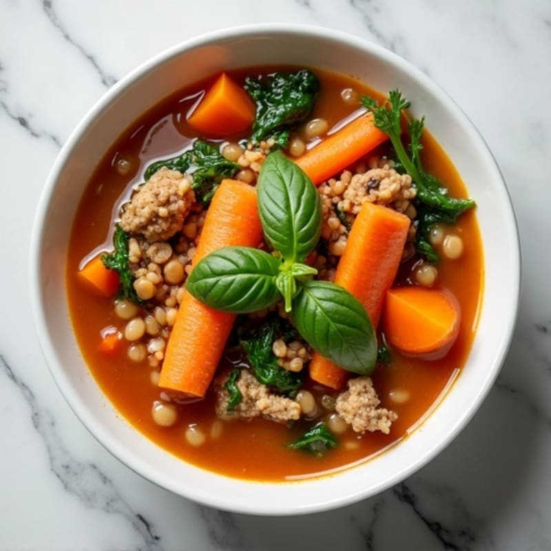 Hearty Lentil Turkey Vegetable Soup