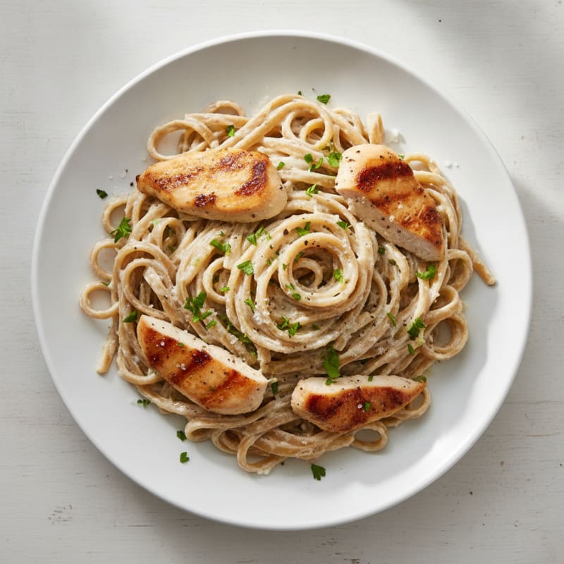 Creamy Chicken Alfredo with Fettuccine