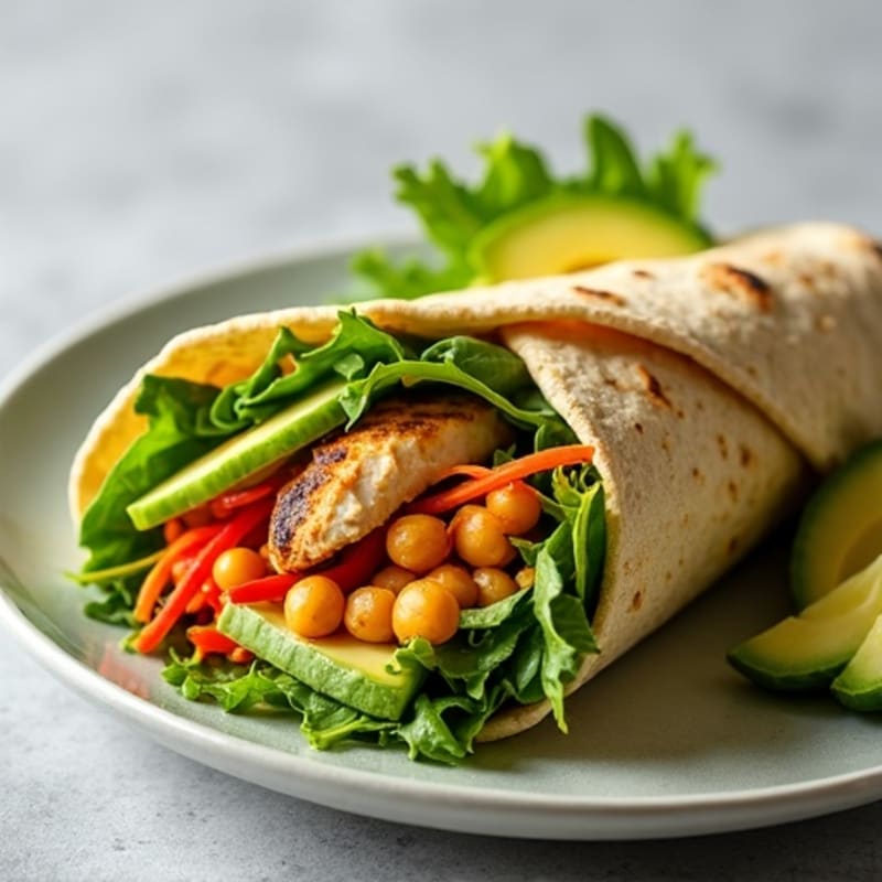 Fresh Crunchy Veggie Wrap