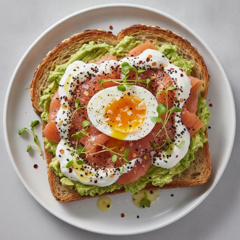 Avocado Toast with Everything Bagel Seasoning