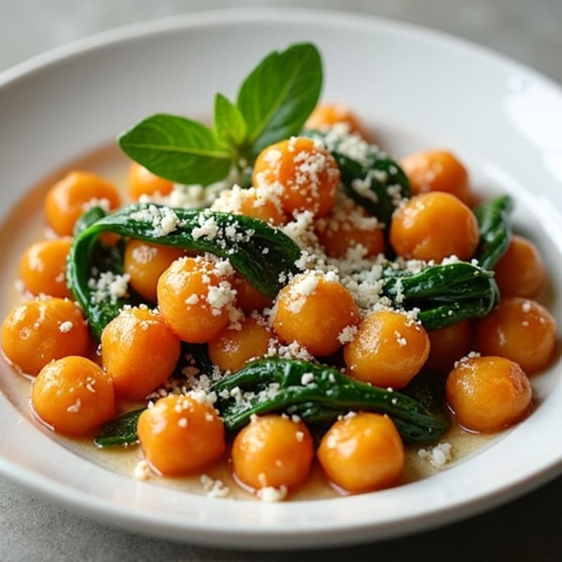 Sweet Potato Gnocchi with Lean Ground Turkey and Fresh Spinach