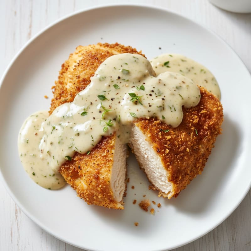 Buttermilk Fried Chicken with Creamy Gravy