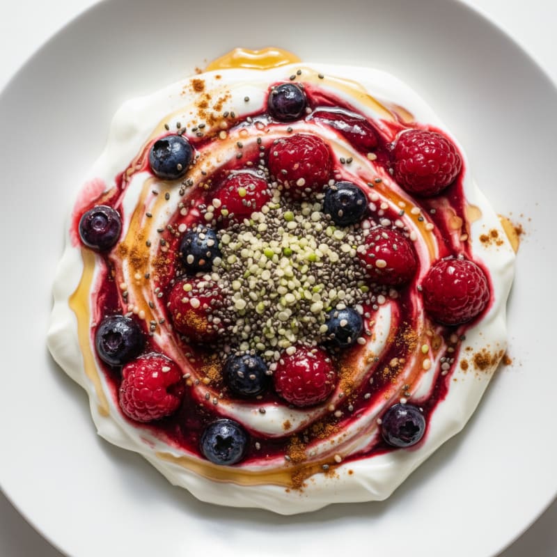 Creamy Berry-Swirl Yogurt Parfait