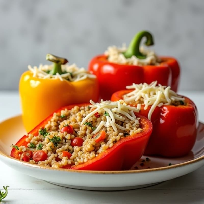 Lean Ground Turkey Stuffed Bell Peppers