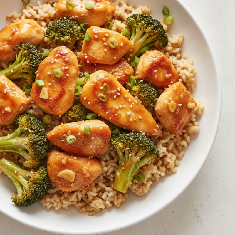 Baked Orange Chicken with Broccoli