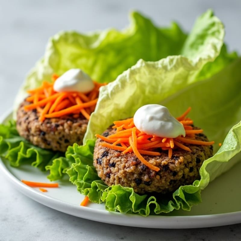 Fresh Veggie Burger Lettuce Wraps