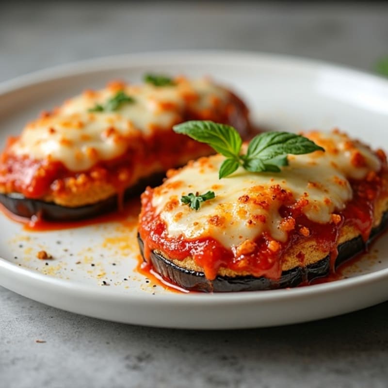 Crispy Baked Eggplant Parmesan