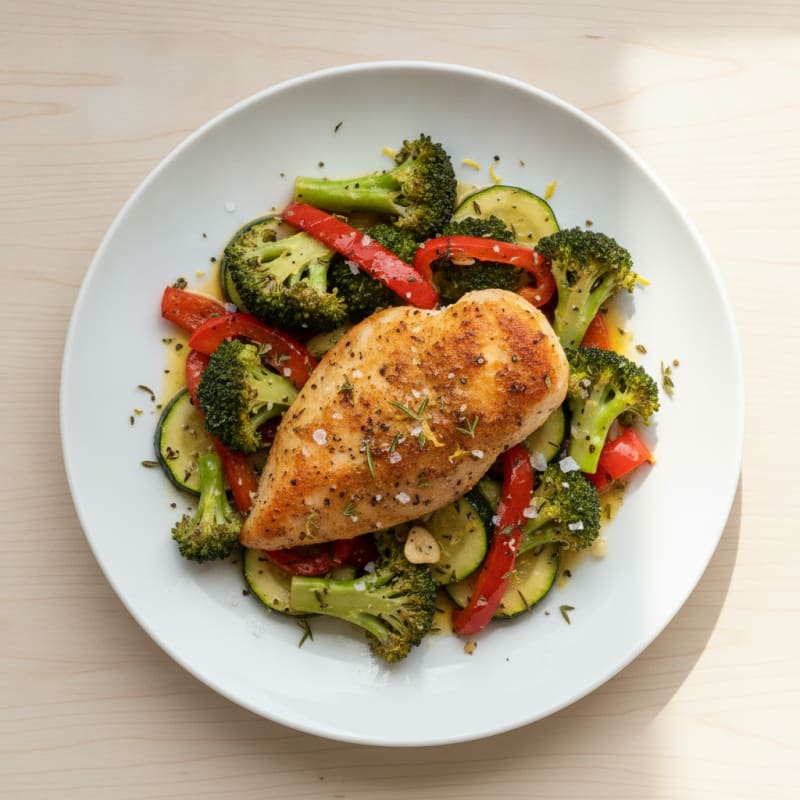 Lemon Herb Roasted Chicken and Vegetables
