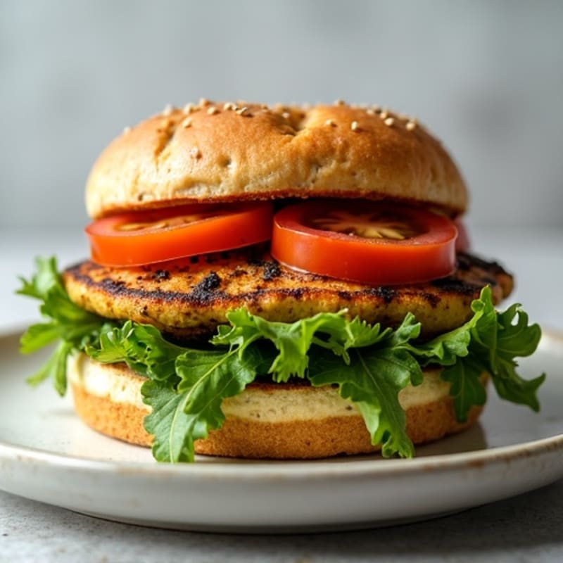 Herb-Pesto Grilled Chicken Sandwich with Fresh Greens