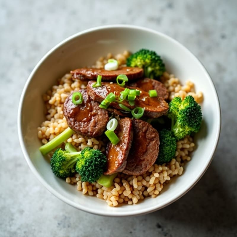Stir-Fried Beef and Broccoli Rice Bowl