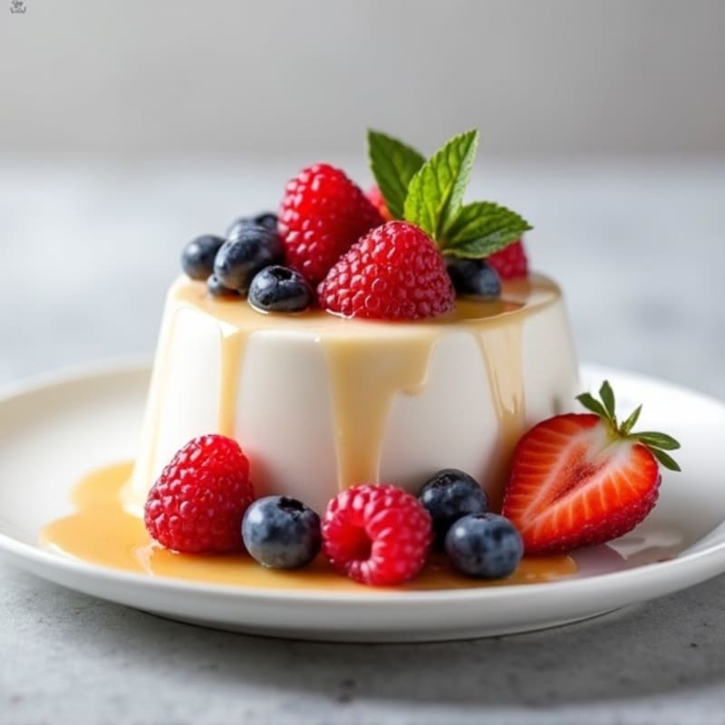 Greek Yogurt Protein Mousse with Fresh Berries